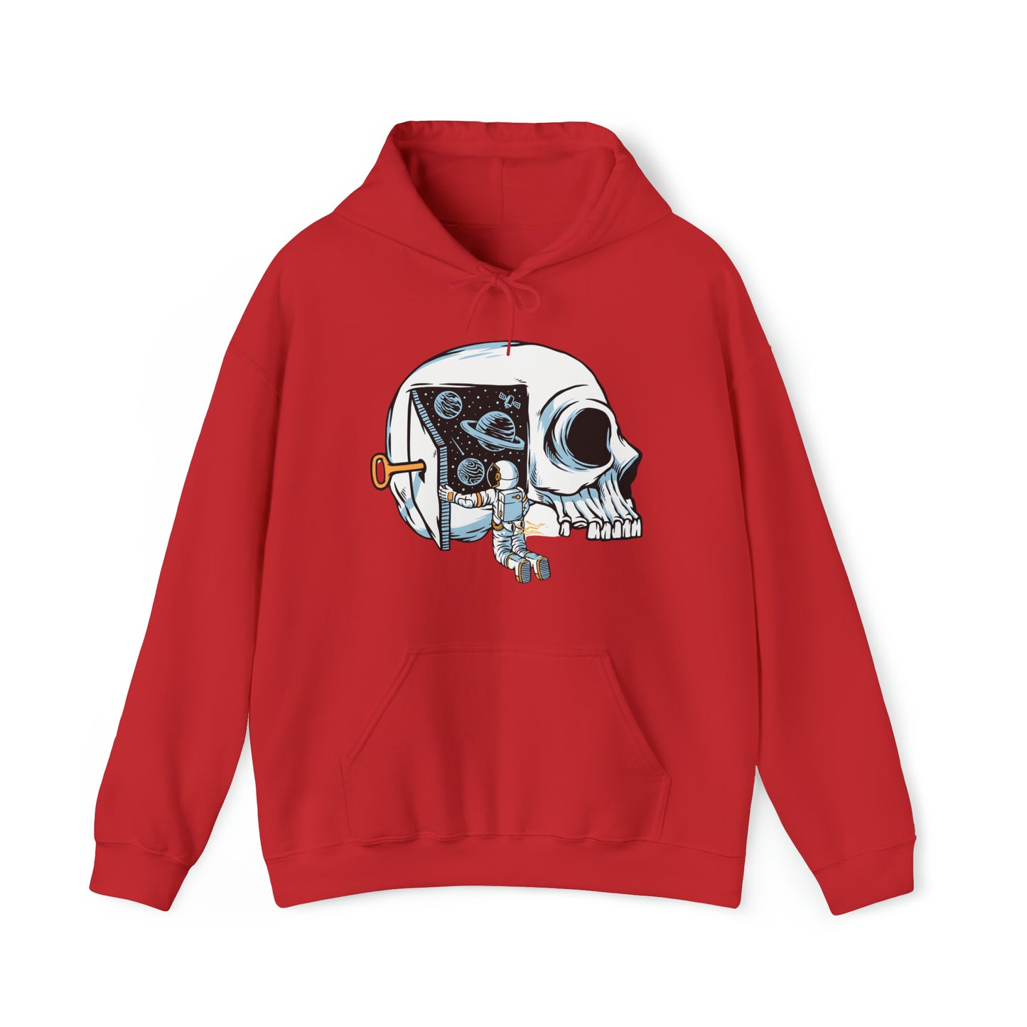 Sudadera con capucha unisex Heavy Blend™ - Los astronautas piensan en abrir las puertas del universo
