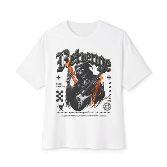 Revenge Graphic Unisex Oversized Tee - Casual Streetwear Shirt, Concert Outfit, Vintage Rock Tee