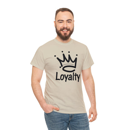 Camiseta unisex de algodón pesado - Corona negra de lealtad