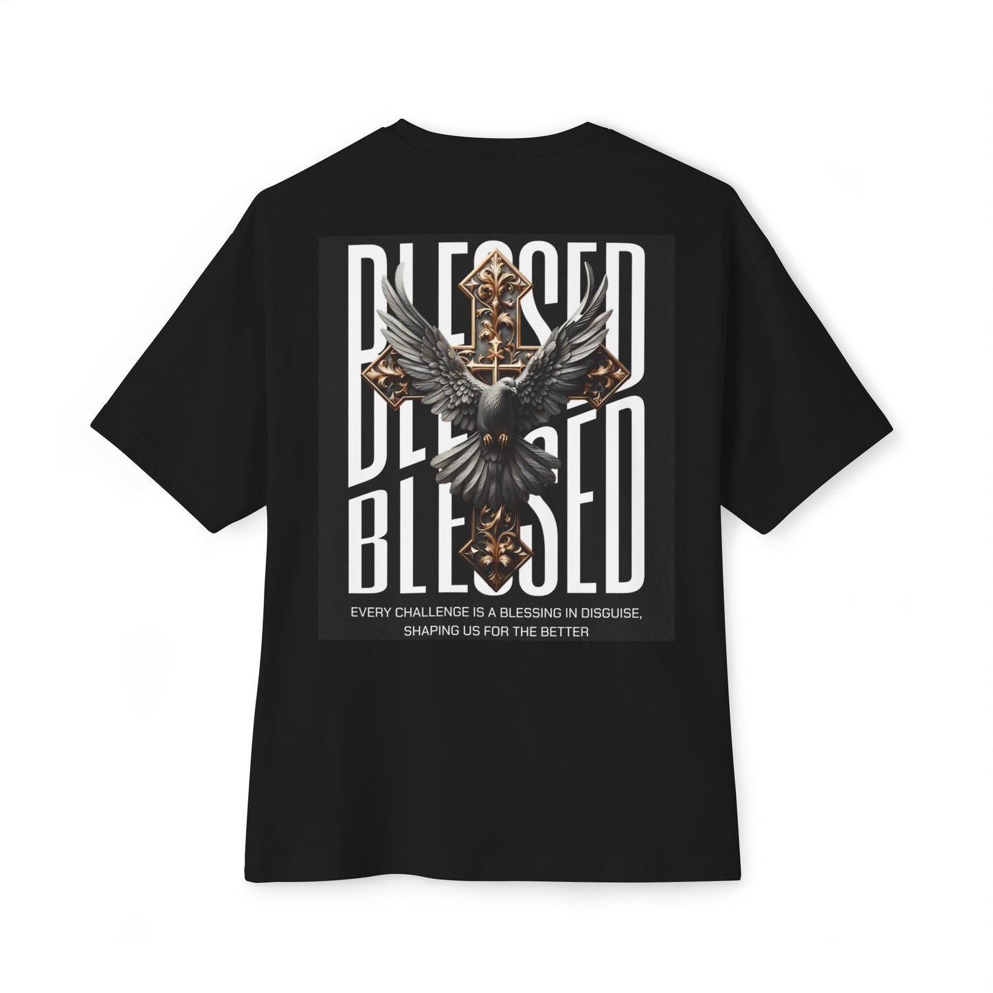 Blessed Oversized Tee - Unisex Graphic T-Shirt, Faith-Based Gift, Inspirational Apparel, Comfortable Casual Wear