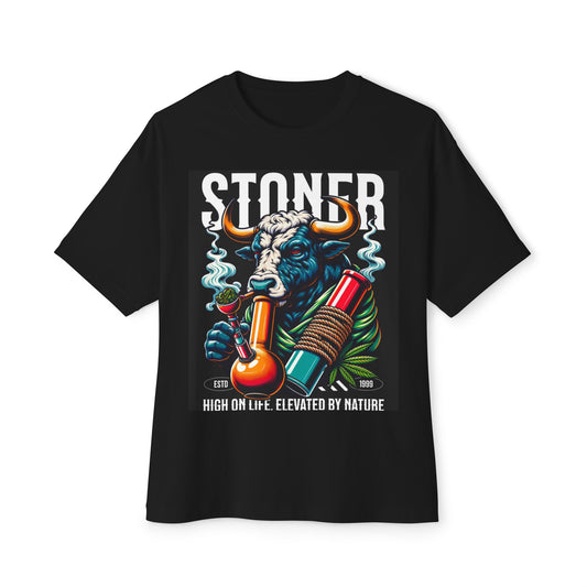 Stoner Graphic Tee - Oversized Boxy T-Shirt, Chill Vibes Apparel