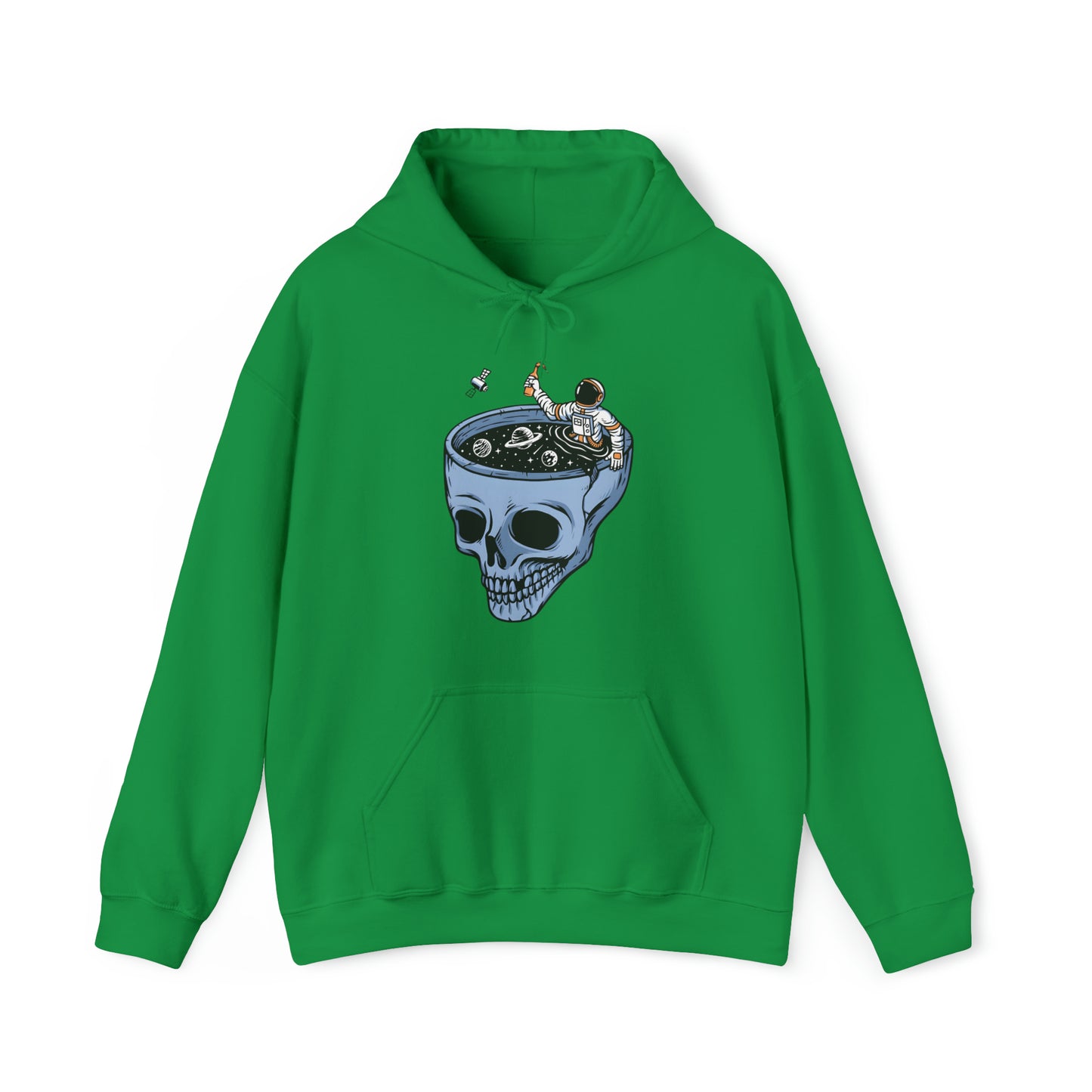 Sudadera con capucha unisex Heavy Blend™ - Astronautas en la piscina de calaveras