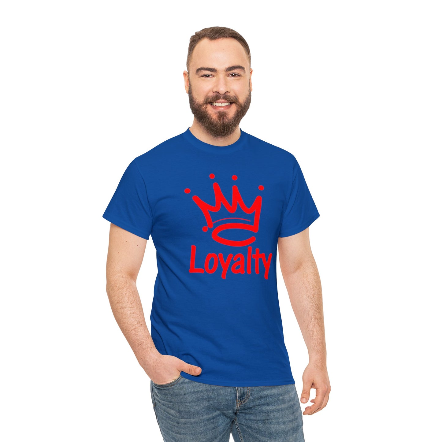 Camiseta unisex de algodón pesado - Corona Roja de Lealtad