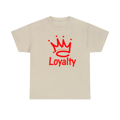 Camiseta unisex de algodón pesado - Corona Roja de Lealtad