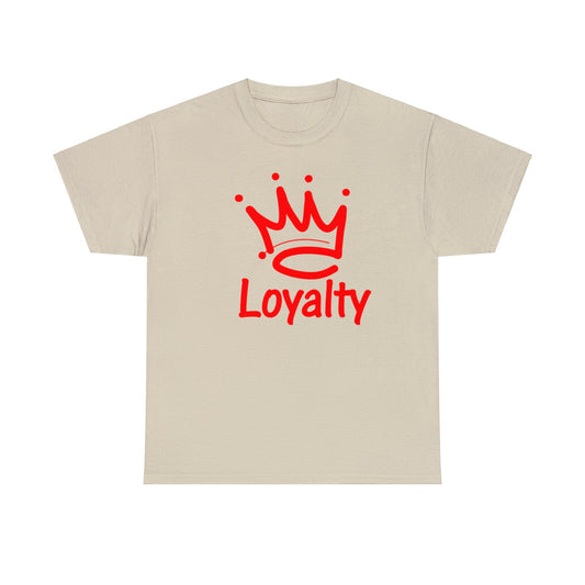 Camiseta unisex de algodón pesado - Corona Roja de Lealtad