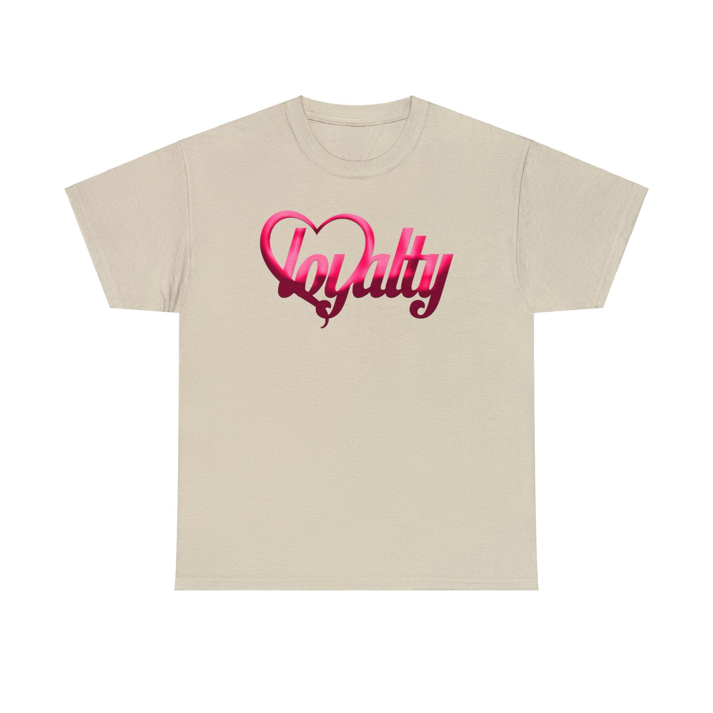 Camiseta unisex de algodón pesado - Corazón rosa de lealtad