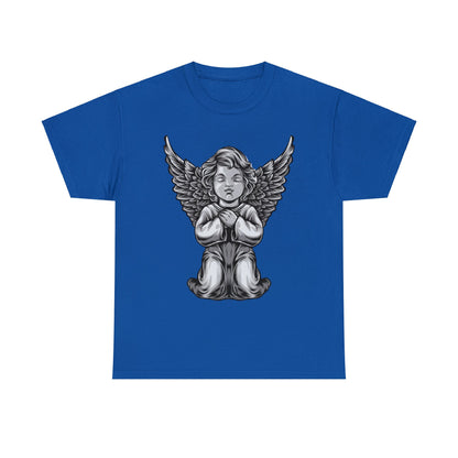 Camiseta unisex de algodón pesado - Estatua del ángel bebé