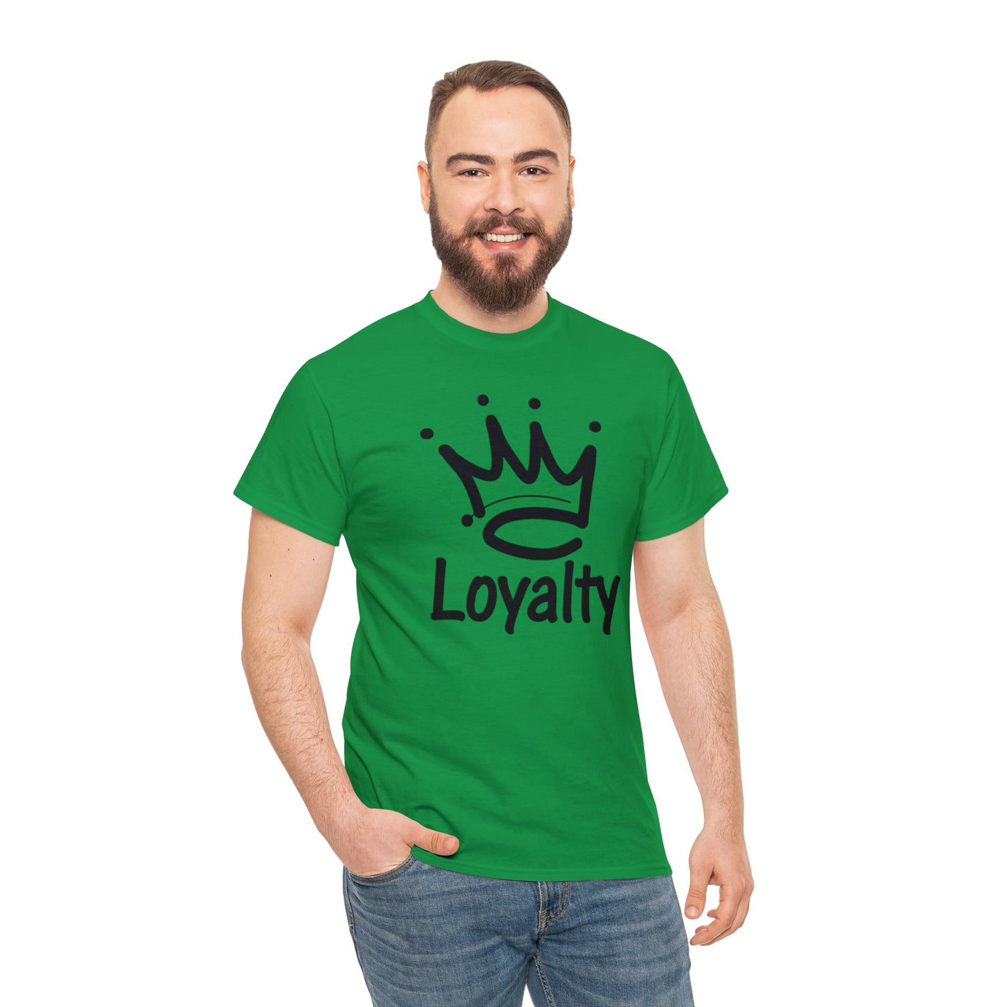 Camiseta unisex de algodón pesado - Corona negra de lealtad
