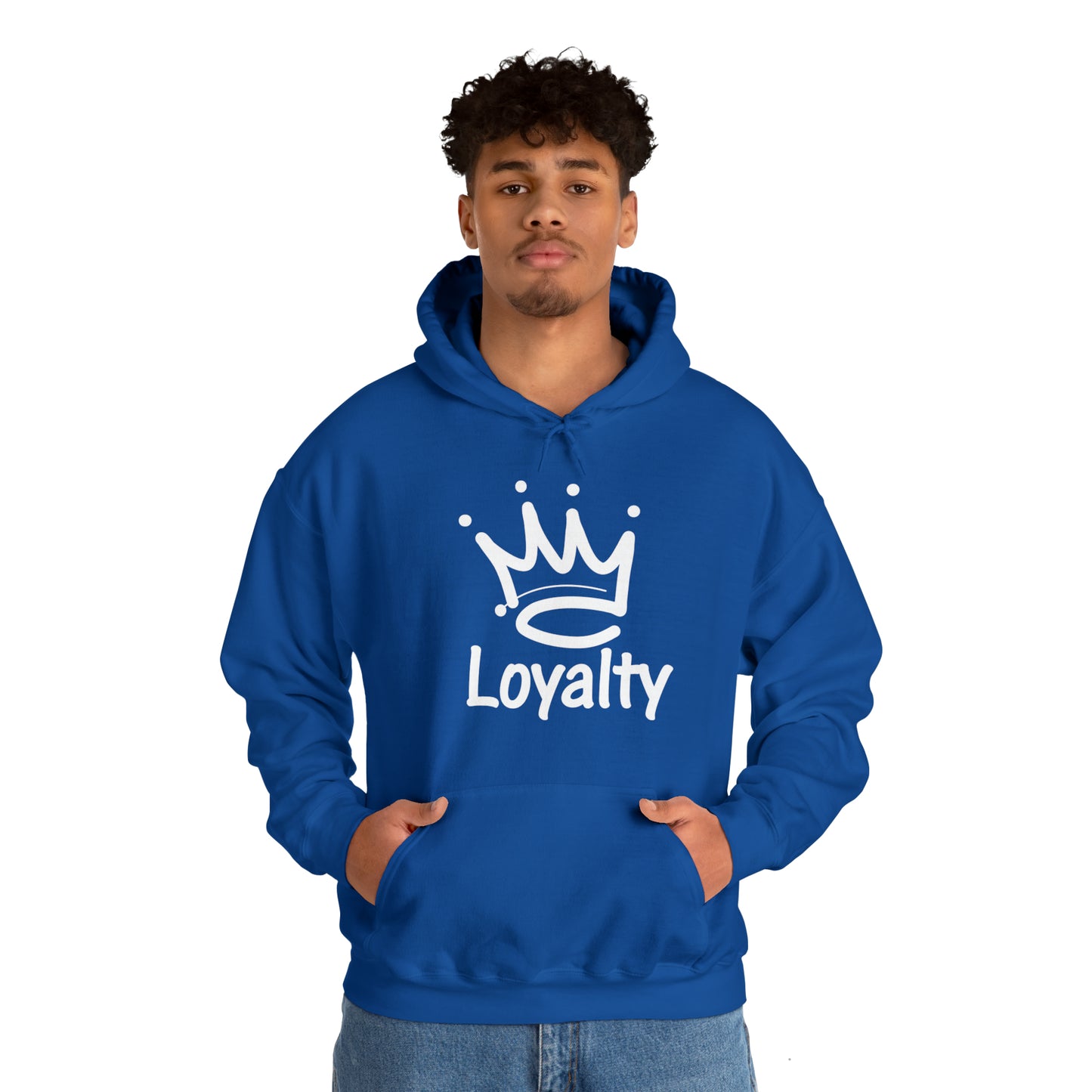 Sudadera con capucha unisex Heavy Blend™ - Corona blanca de lealtad