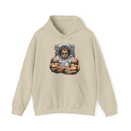 Sudadera con capucha unisex Heavy Blend™ - Culturista con traje de astronauta