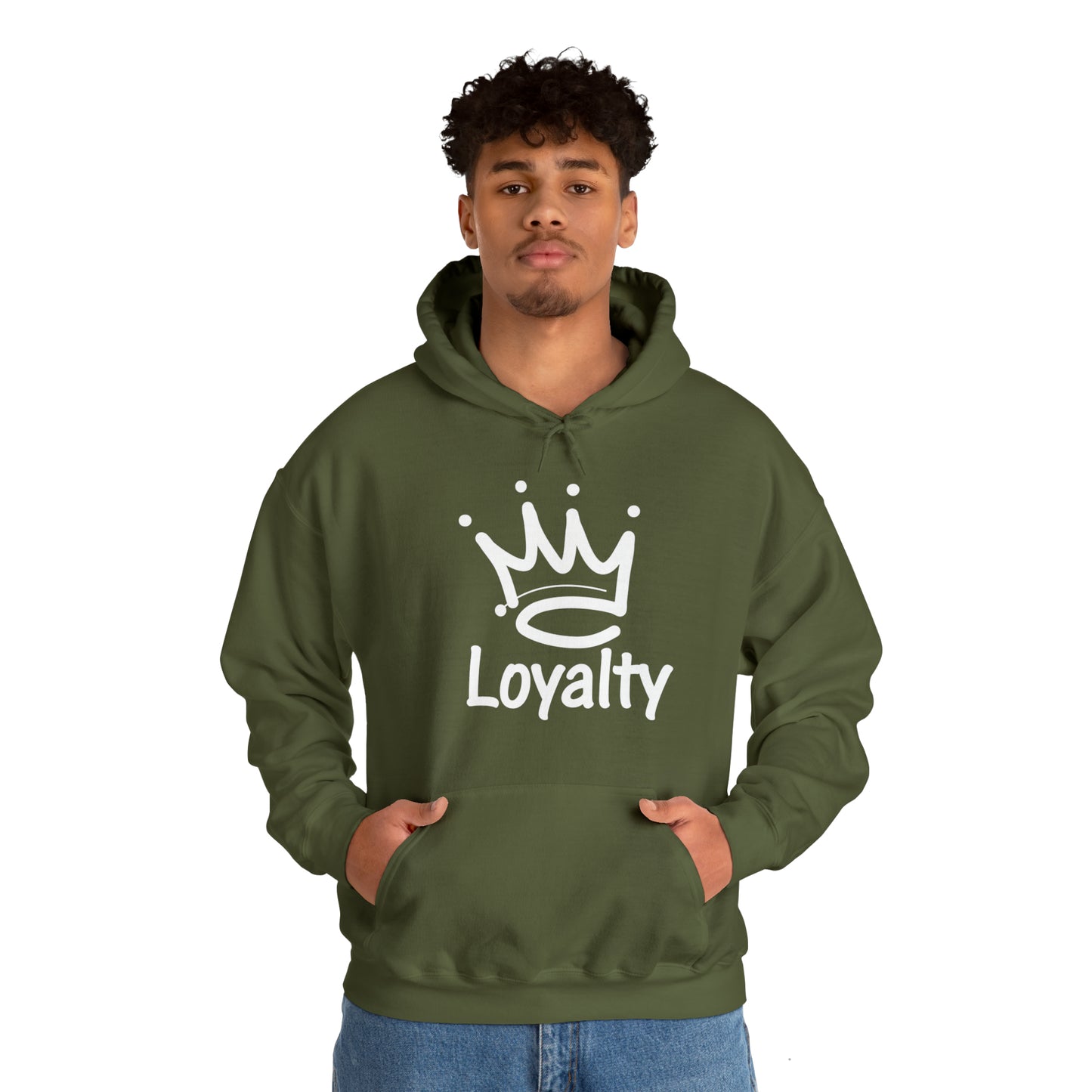 Sudadera con capucha unisex Heavy Blend™ - Corona blanca de lealtad