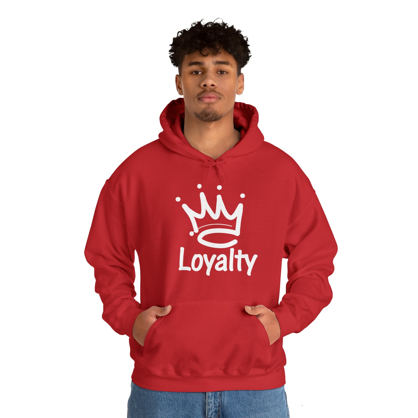 Sudadera con capucha unisex Heavy Blend™ - Corona blanca de lealtad