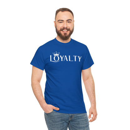Camiseta unisex de algodón pesado - Reina la lealtad blanca