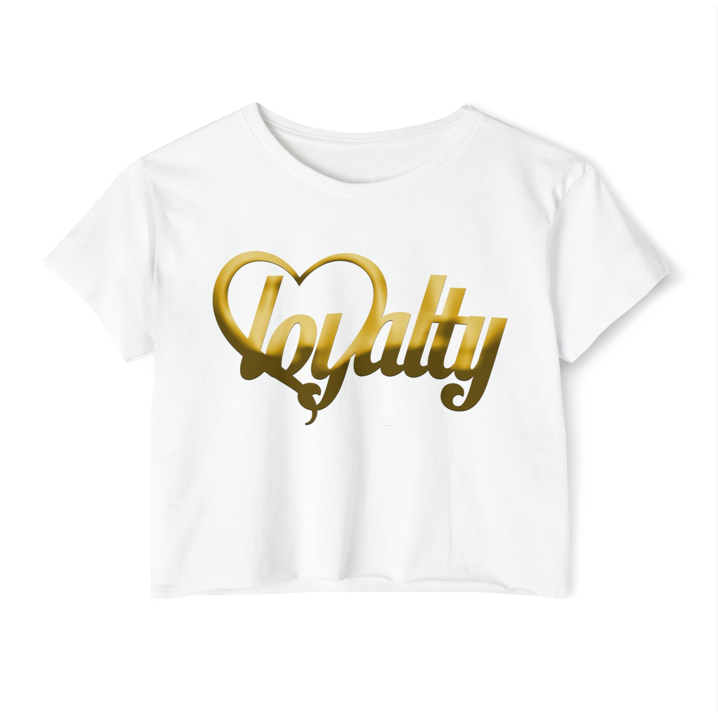 Crop top de festival para mujer - Gold Heart Of Loyalty