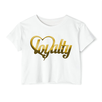 Crop top de festival para mujer - Gold Heart Of Loyalty