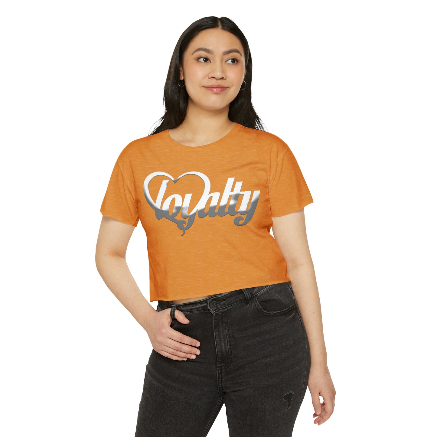Crop top de festival para mujer - White Heart Of Loyalty