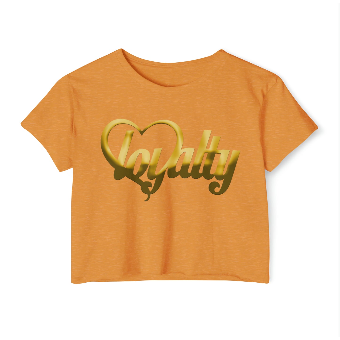Crop top de festival para mujer - Gold Heart Of Loyalty
