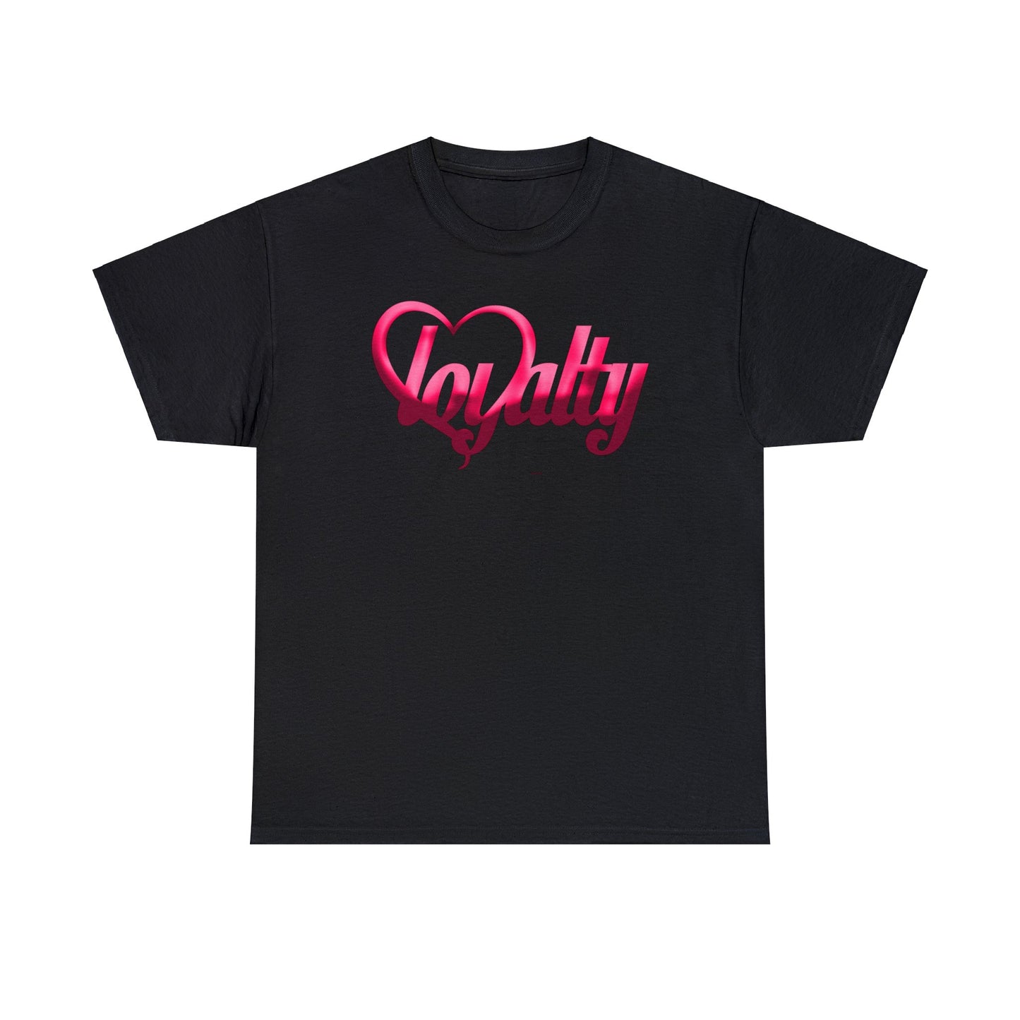 Camiseta unisex de algodón pesado - Corazón rosa de lealtad