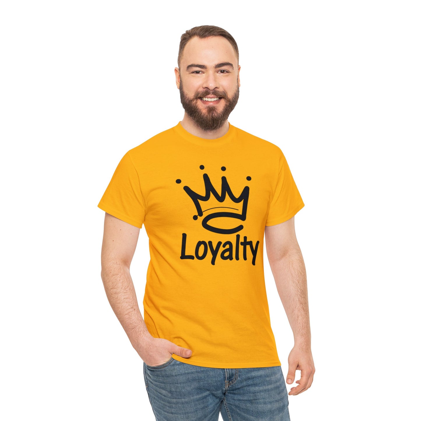 Camiseta unisex de algodón pesado - Corona negra de lealtad