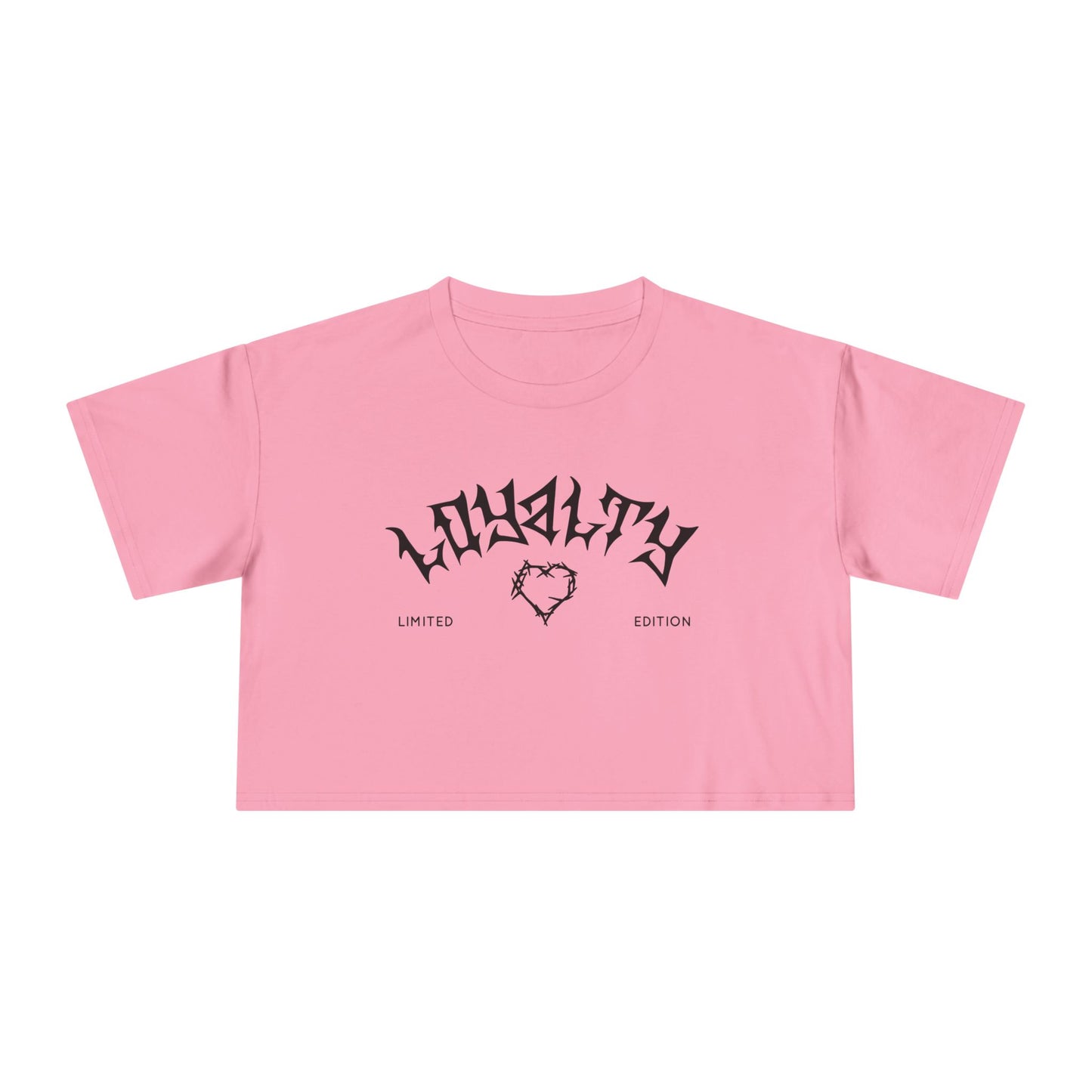 Loyalty Women's Crop Tee | Limited Edition Graphic Top, Trendy Summer Fashion, Perfect for Festivals & Casual Wear, Gift for Friends