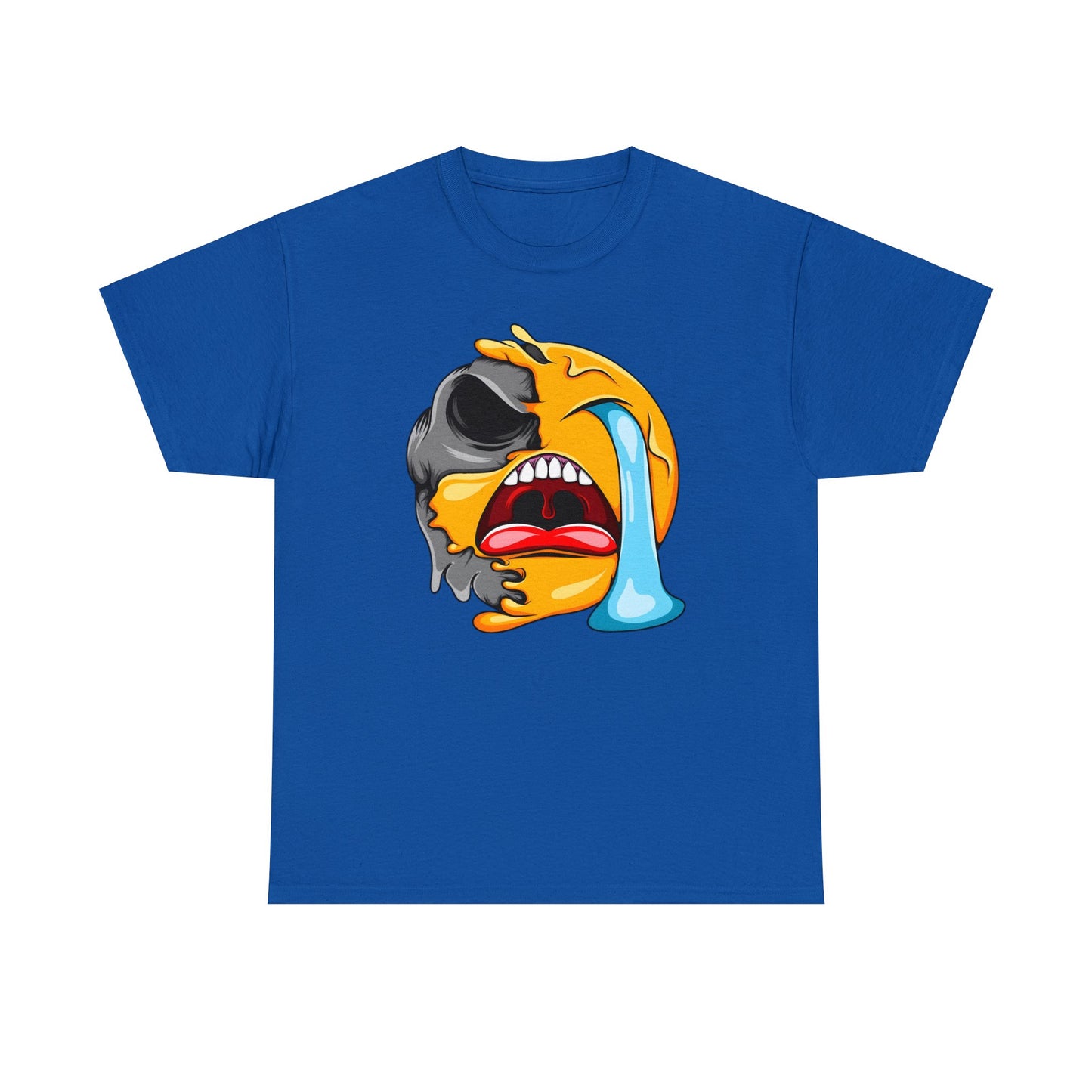 Camiseta unisex de algodón pesado - Expresión confusa con cara llorando