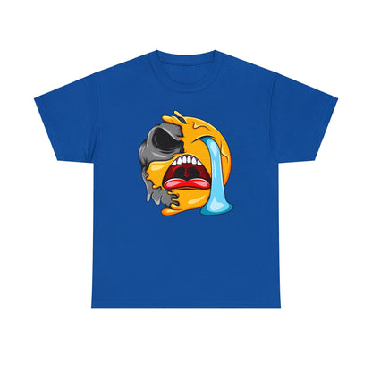 Camiseta unisex de algodón pesado - Expresión confusa con cara llorando