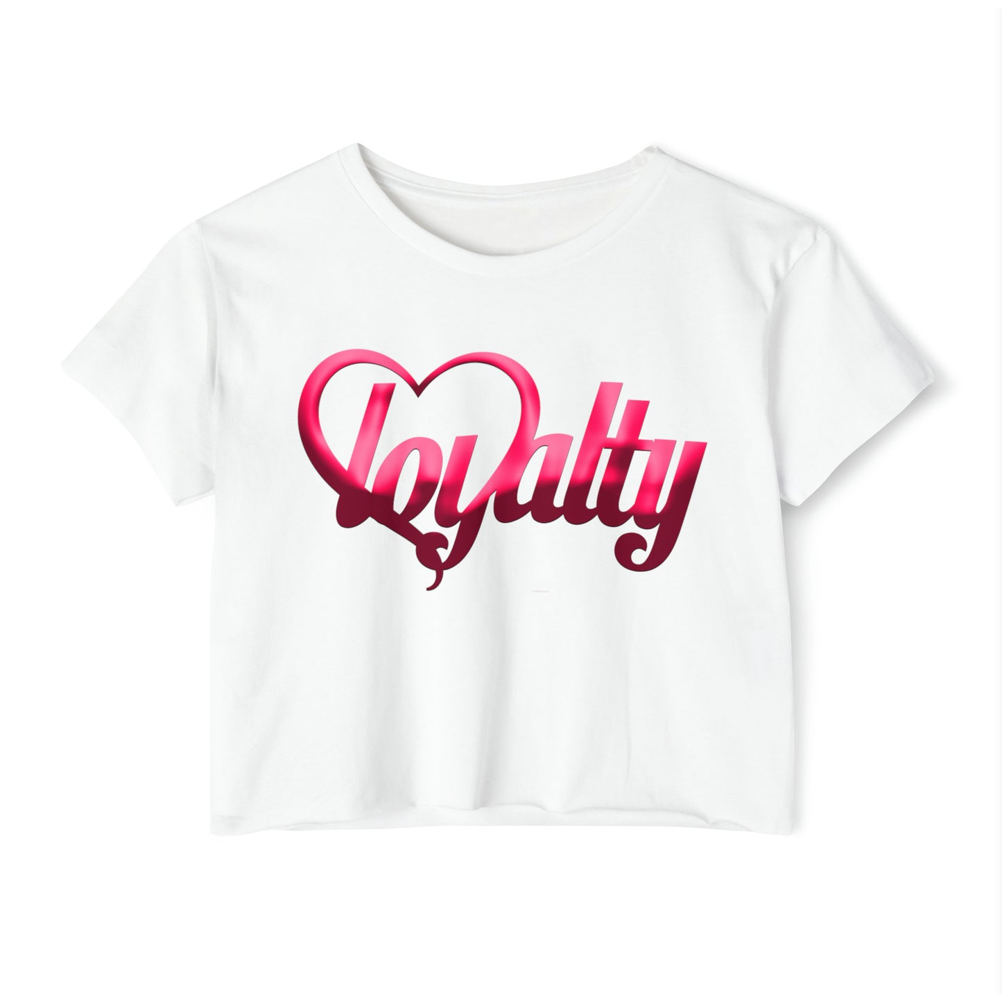 Crop top de festival para mujer - Pink Heart Of Loyalty