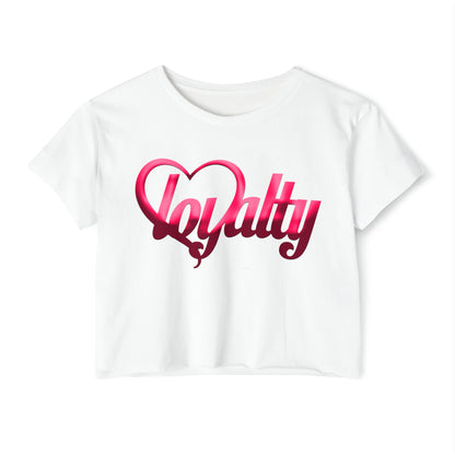 Crop top de festival para mujer - Pink Heart Of Loyalty