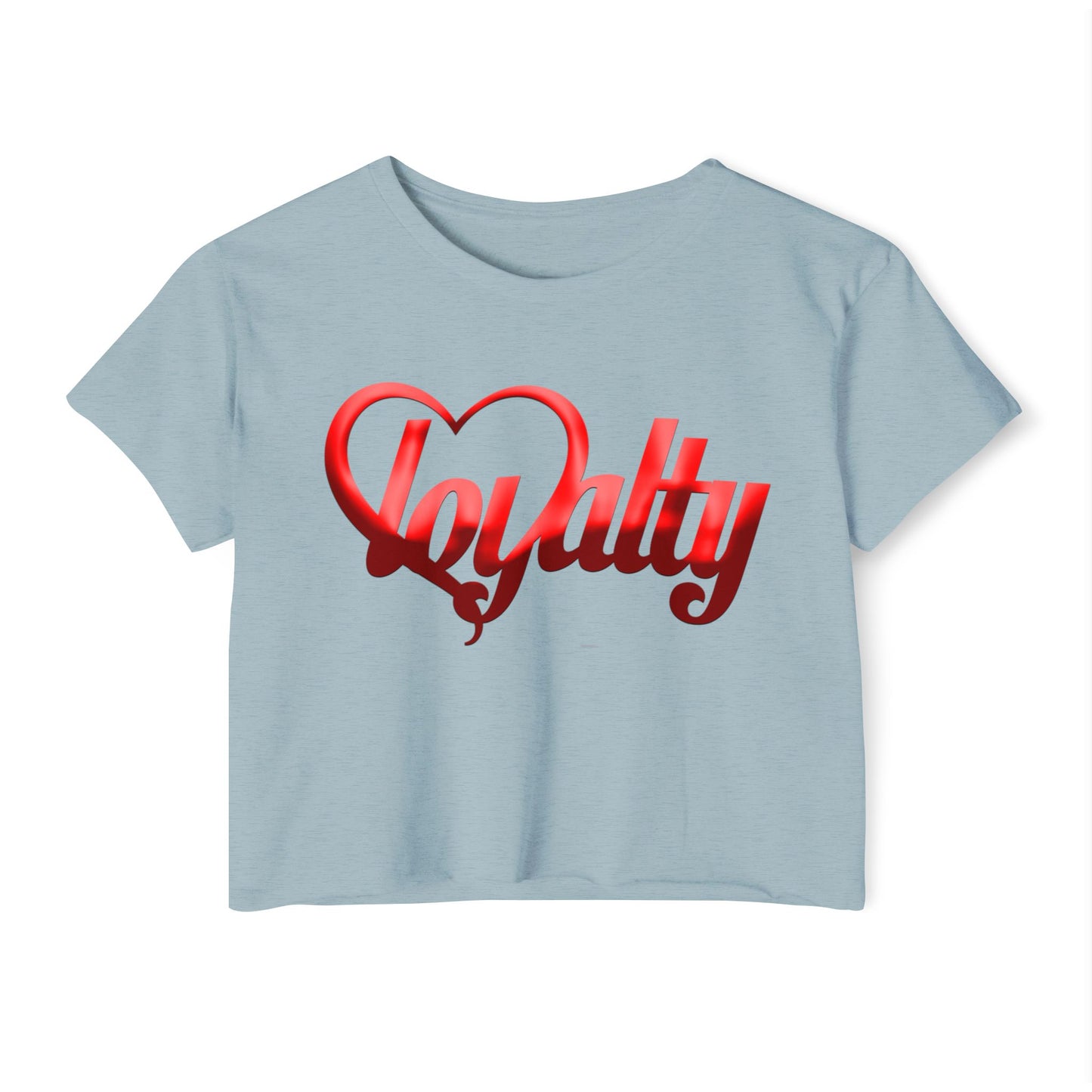 Crop top de festival para mujer - Red Heart Of Loyalty