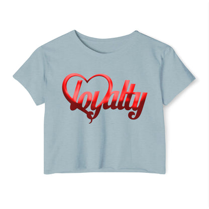 Crop top de festival para mujer - Red Heart Of Loyalty