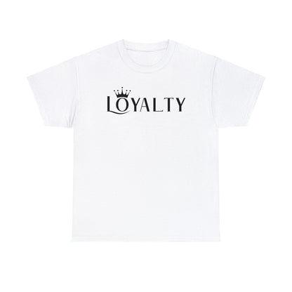 Camiseta unisex de algodón pesado - Reina la lealtad negra