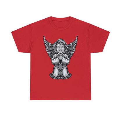 Camiseta unisex de algodón pesado - Estatua del ángel bebé