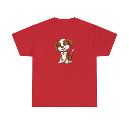 Camiseta unisex de algodón pesado - Cachorro sonriente