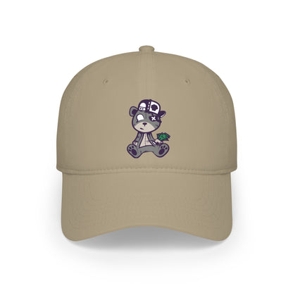 Gorra de béisbol de perfil bajo - Oso con dinero