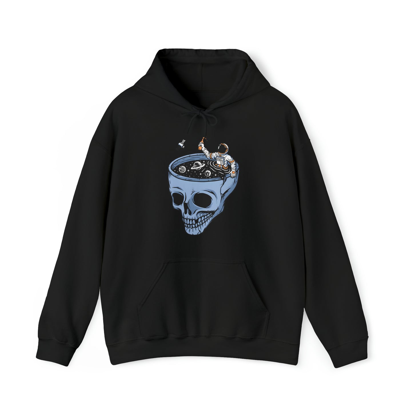 Sudadera con capucha unisex Heavy Blend™ - Astronautas en la piscina de calaveras