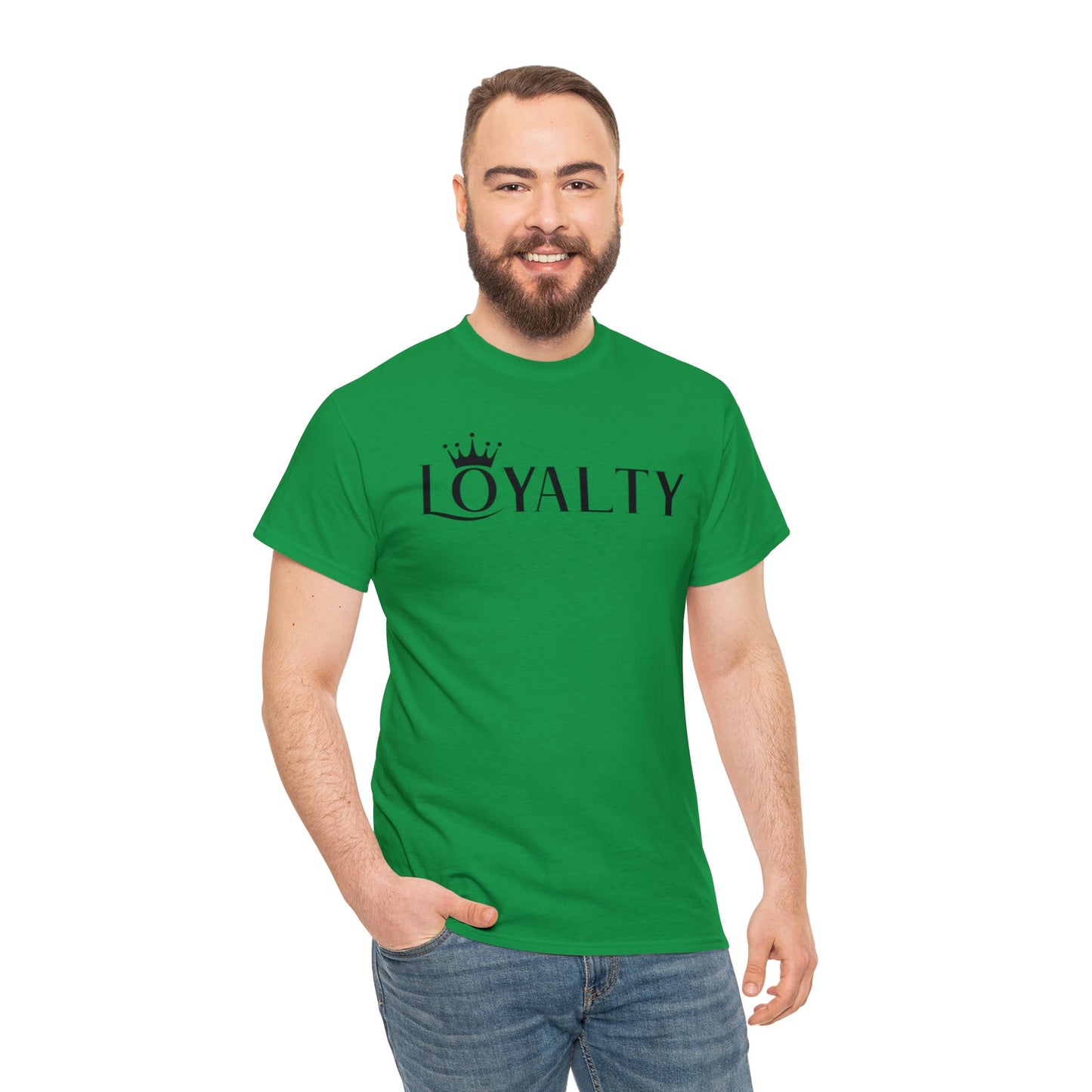 Camiseta unisex de algodón pesado - Reina la lealtad negra