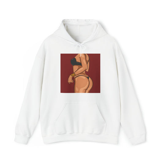 Sudadera con capucha unisex Heavy Blend™ - Cuerpo de mujer sexy de dibujos animados
