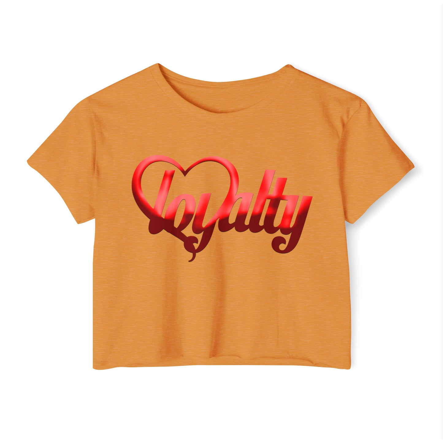 Crop top de festival para mujer - Red Heart Of Loyalty