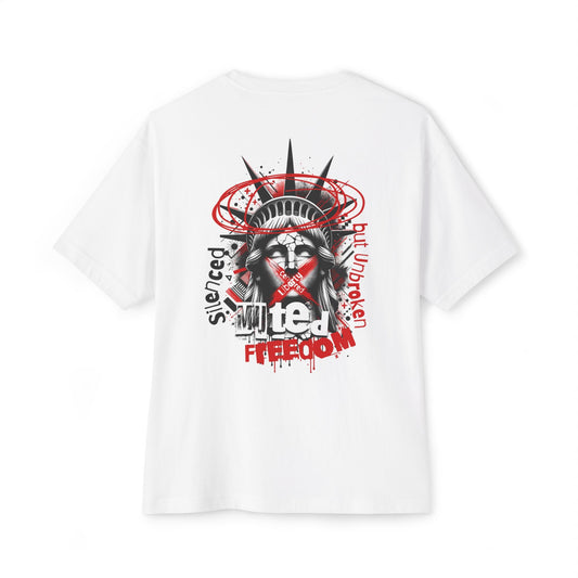 Freedom & Expression - Unisex Oversized Graphic Tee, Casual Wear, Statement Shirt