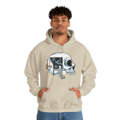 Sudadera con capucha unisex Heavy Blend™ - Los astronautas piensan en abrir las puertas del universo
