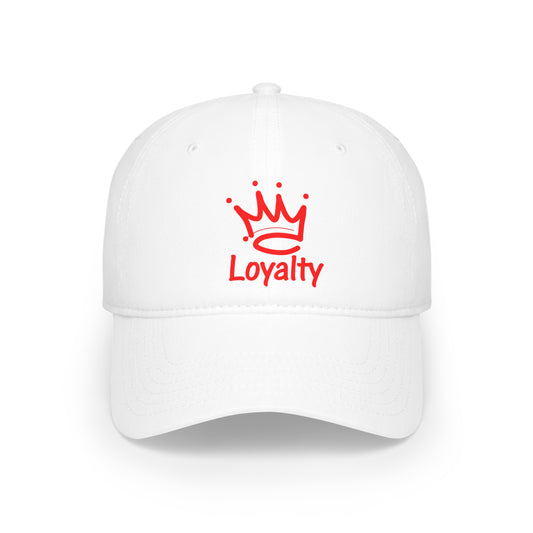 Gorra de béisbol de perfil bajo - Corona de lealtad roja