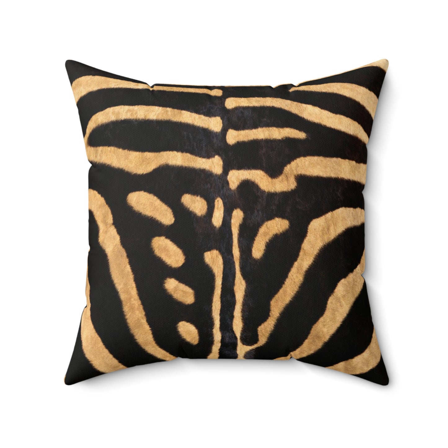 Almohada Cuadrada de Poliéster Hilado - Textura Cebra