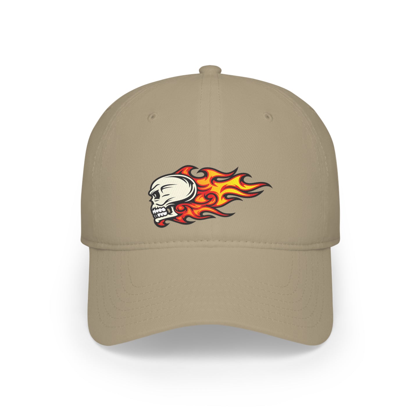 Gorra de béisbol de perfil bajo - Calavera ardiente