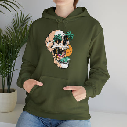 Sudadera con capucha unisex Heavy Blend™ - Skull Island Beach