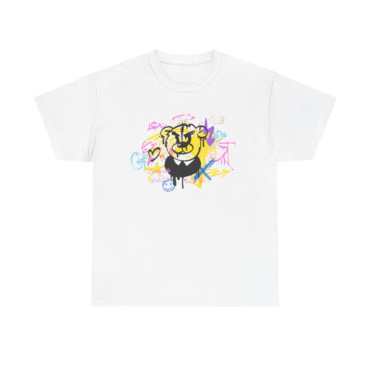 Camiseta unisex de algodón pesado - Reglas del oso graffiti