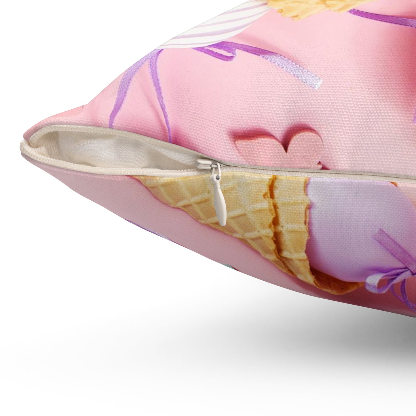 Almohada cuadrada de poliéster hilado - Cindy Berry en Pascua