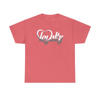 Camiseta unisex de algodón pesado - Corazón blanco de lealtad