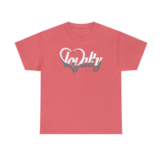 Unisex Heavy Cotton Tee - White Heart Of Loyalty