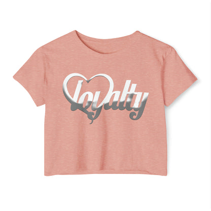 Crop top de festival para mujer - White Heart Of Loyalty