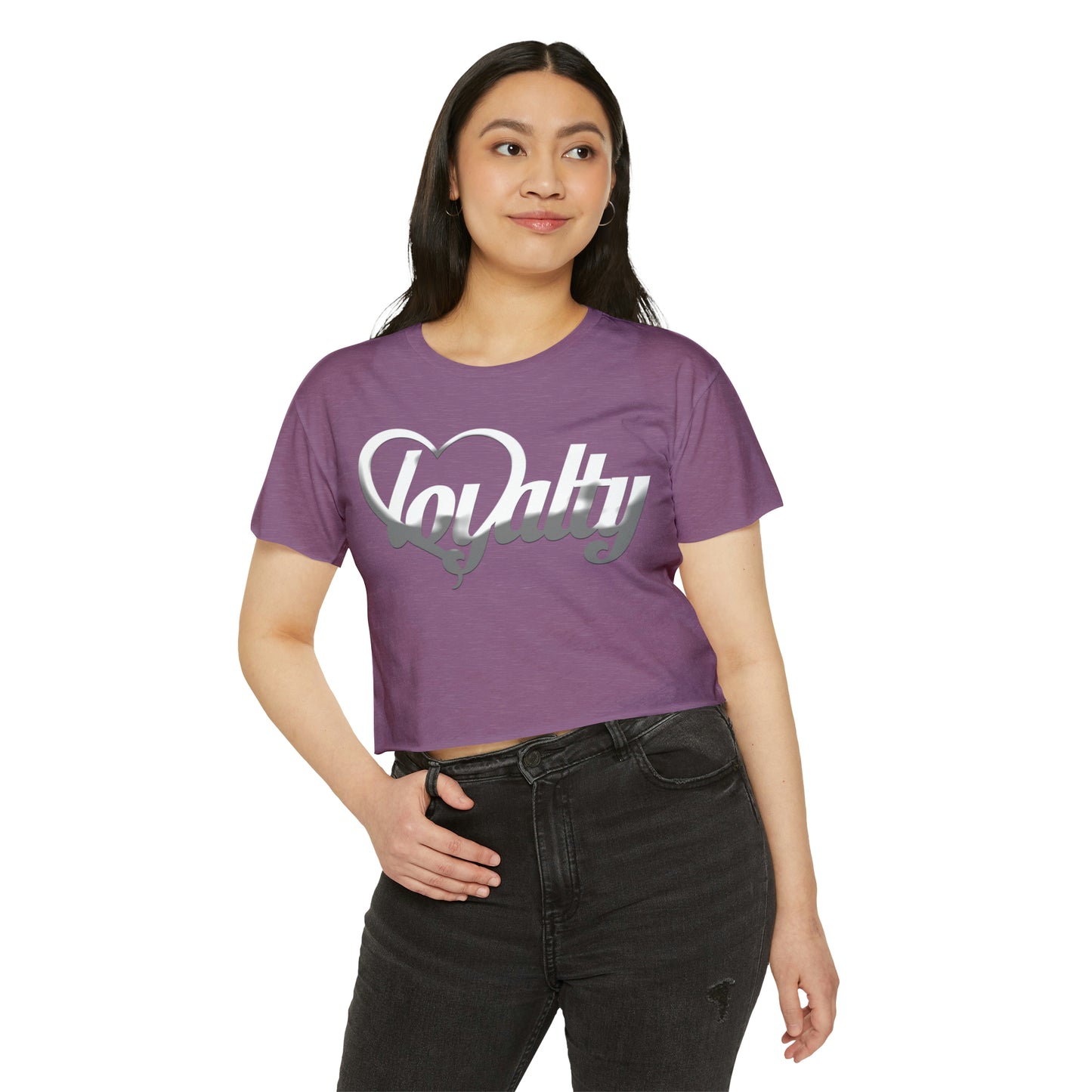 Crop top de festival para mujer - White Heart Of Loyalty